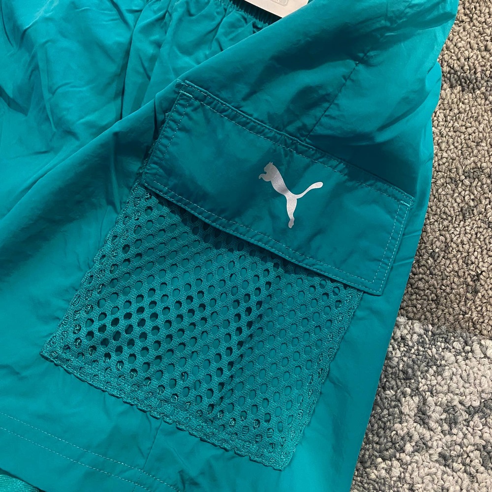 Puma Teal Activewear Shorts NEW Women's Size Large - Picture 3 of 5